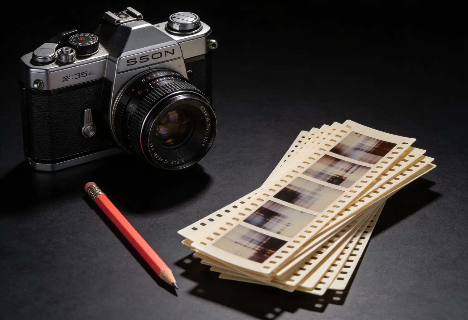 Cámara analógica con contact sheets