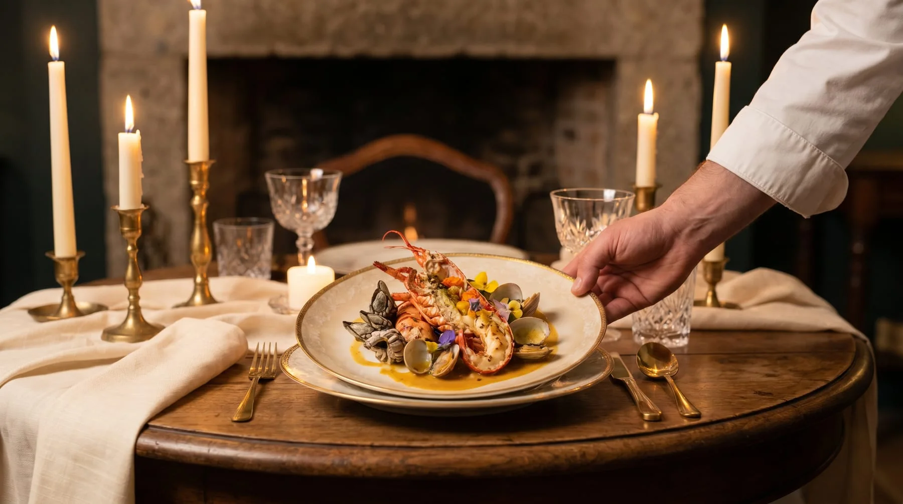 Alta gastronomía a la luz de las velas