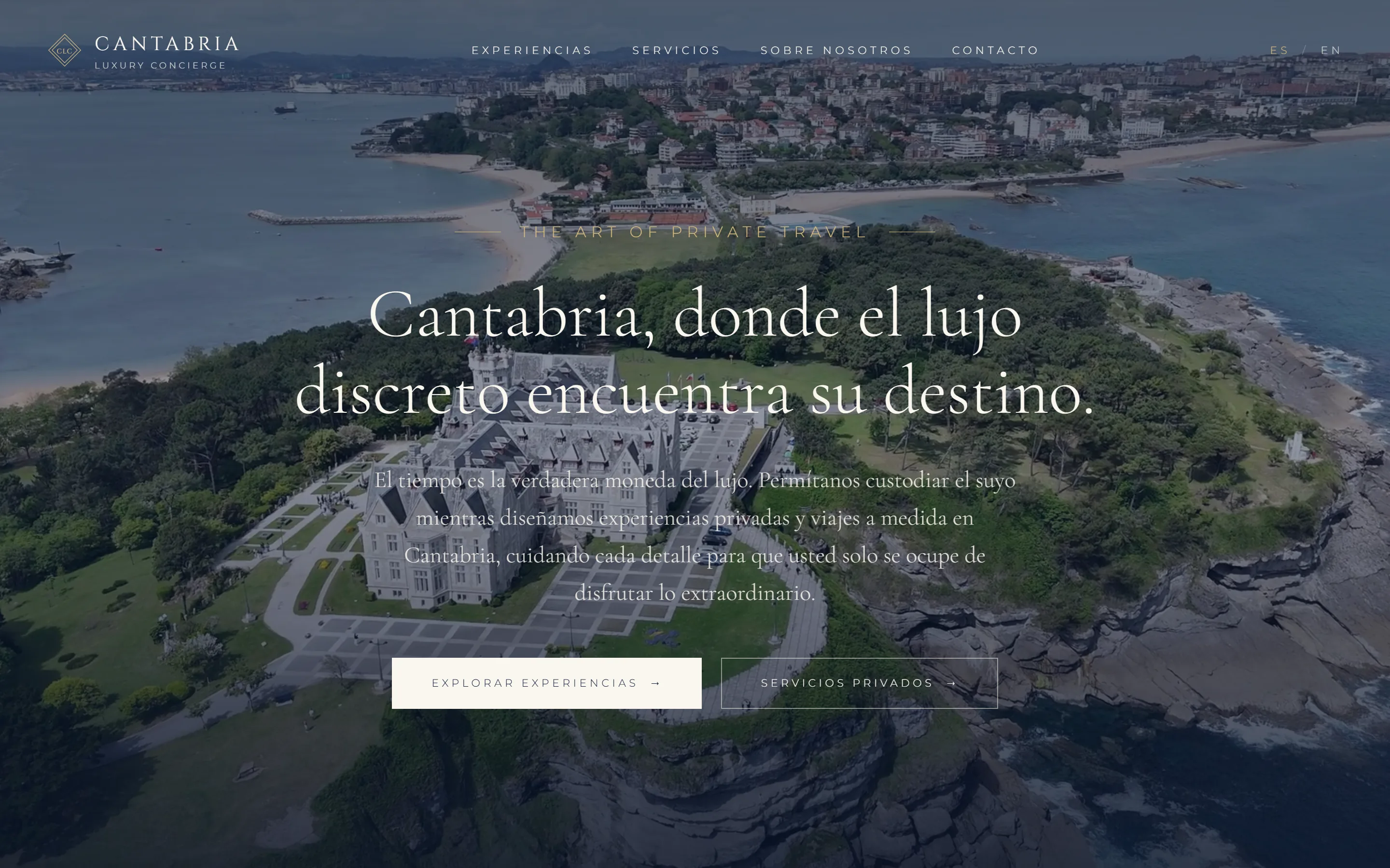 Web de Cantabria Luxury Concierge